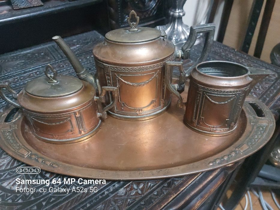 Set  interbelic de piese de cupru