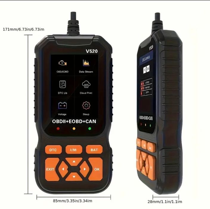 Tester diagnoza auto OBD II • EOBD • CAN