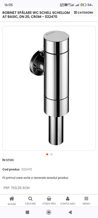 Sistem robinet wc Schellomat compact Germania nou