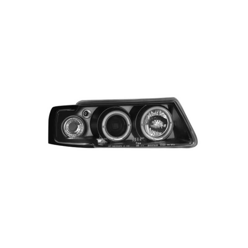 Фарове Пасат Б5 ЛЕД ейнджъл VW Passat B5  LED Angle eyes Черни Тунинг