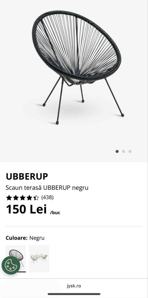 Set Scaun terasa/balcon gri
