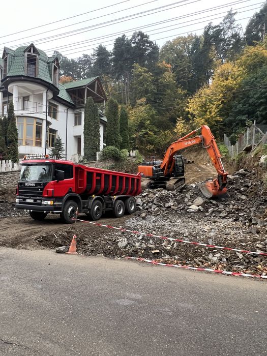 Transport Nisip Piatra Sort Concasat Pamant Negru Demolări