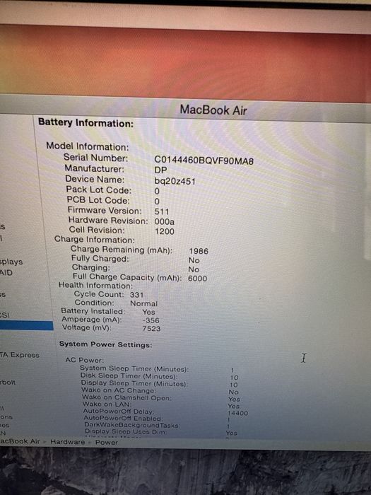 Macbook Air Retina,13-inch, 2014 128Gb 4Gb ram