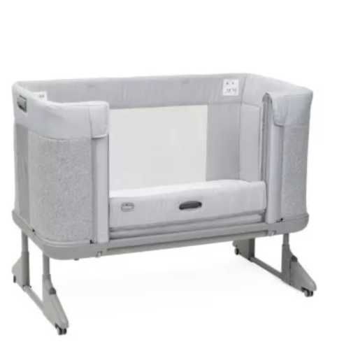 Patuț copii ,bebe, 1-4 ani CHICCO Next2Me Forever - Moon Grey