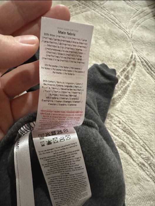 Salopeta lana merino 98 cm