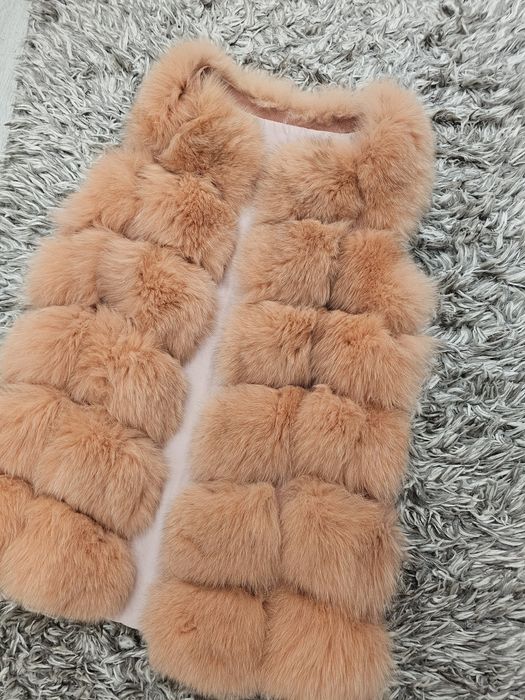 Елек от лисица естествен пух