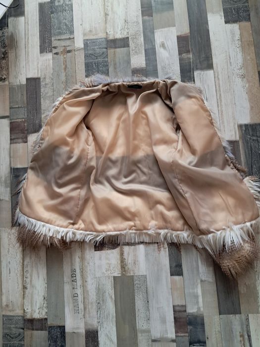 Палто външен изкуствен косъм, ново