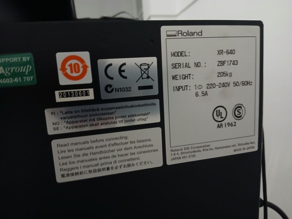 Cutter plotter Roland XR 640 Capete de printare DEFECTE