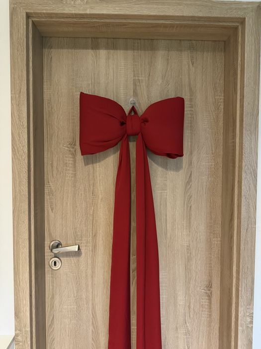 Коледна панделка,панделка за елха,панделка декор,коледа,врата