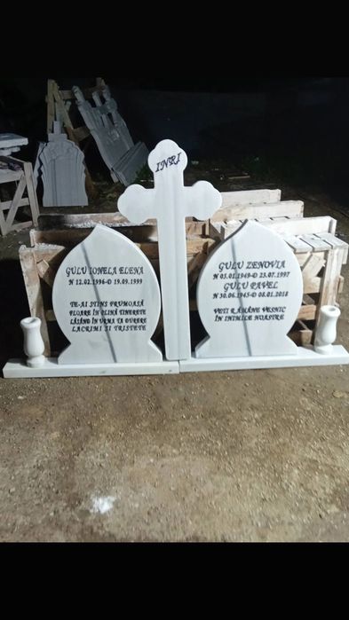 Vând cruci de marmură preț real de producător scris înclus