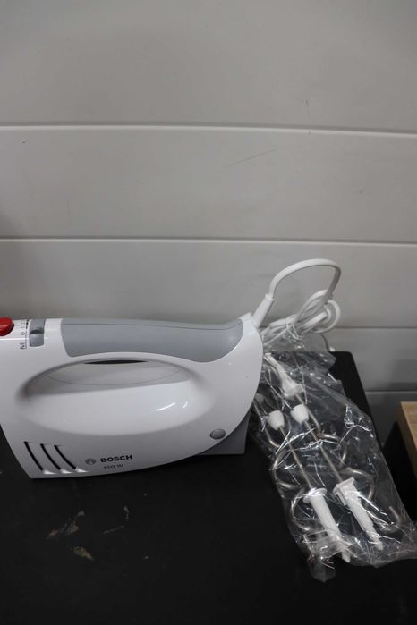 Ръчен миксер Bosch MFQ3530, 450 W, 5 Скорости бял/сив