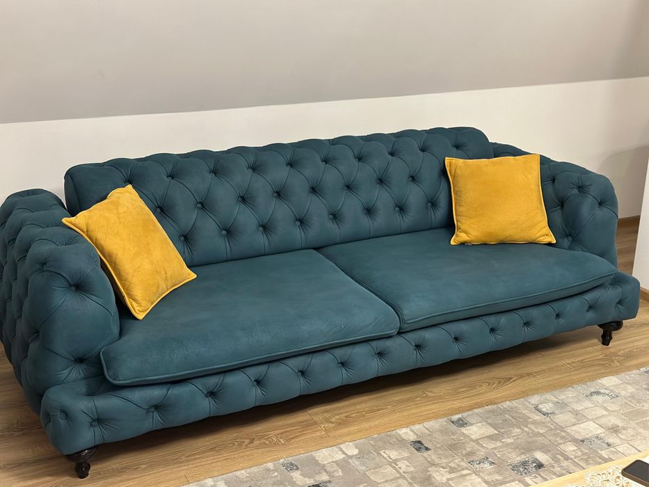 Canapea Chesterfield blue Tosca Italy