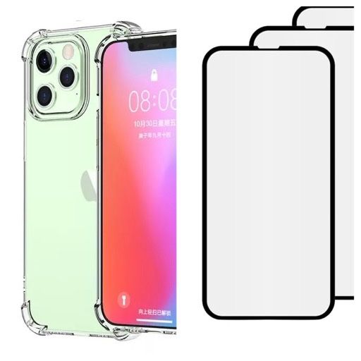 Husa AntiSoc + Folie Sticla 6D 11D Privacy Iphone 14/15/16E/17 PRO MAX