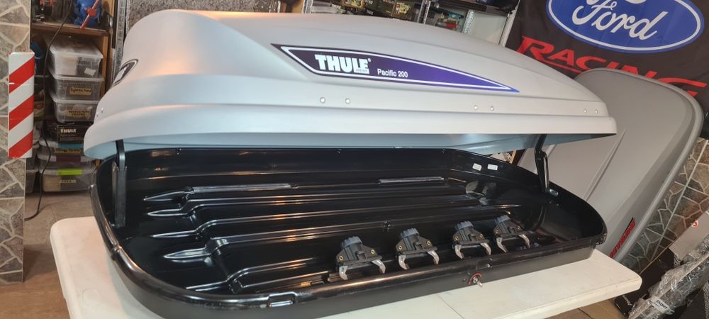 2бр Thule-багажник-автобокс-куфар-кутия за багаж