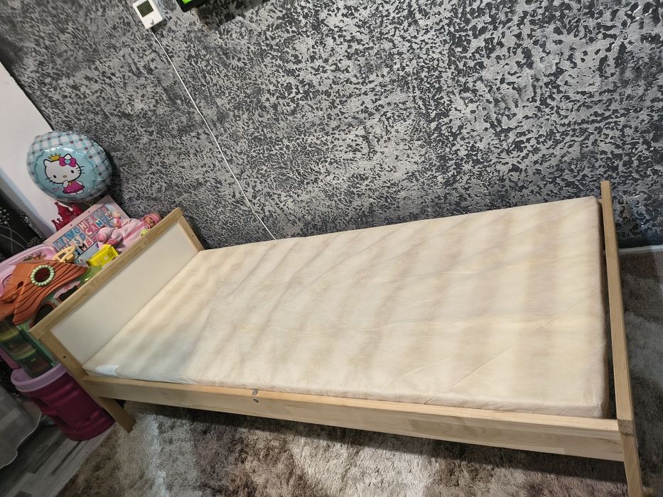 Pat cu saltea din spuma copiii 166/77