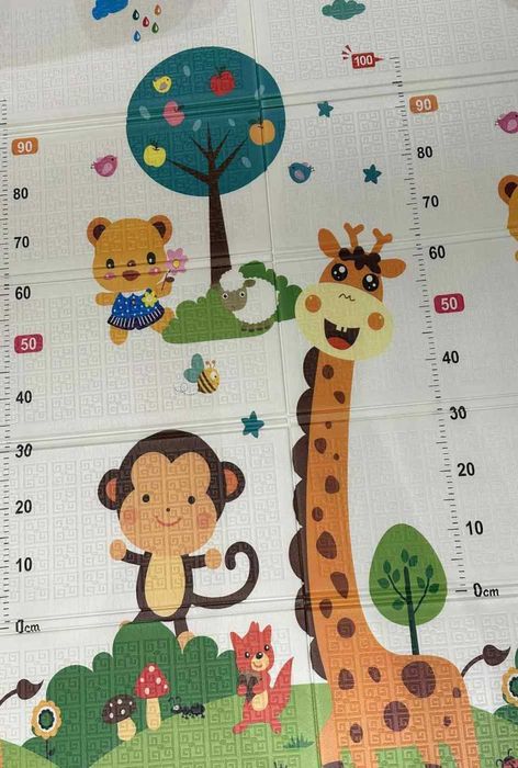 ПРОМОЦИЯ! Двулицево термо килимче за игра 150х180 см на 1 см дебелина