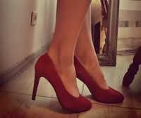 Pantofi rosii de piele mar 37. 5