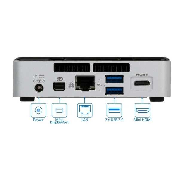 Промо: Мини компютър Intel NUC5I3RYK i3-5010U/8GB/120GB SSD*