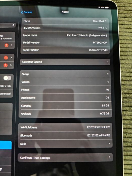 Apple iPad Pro 12.9 inch (3rd generation)