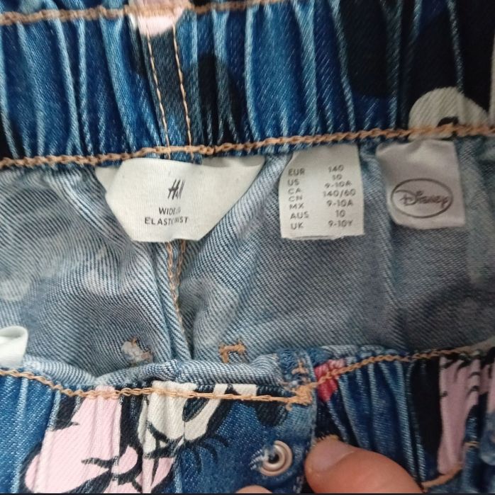 Set lot haine fete fata 140 9 10 ani pantaloni blugi sport