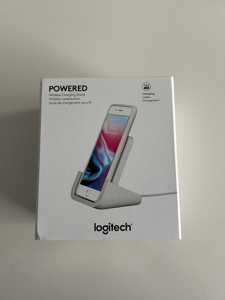 Incarcator Wireless Logitech Powered Apple iPhone, White (sigilat)