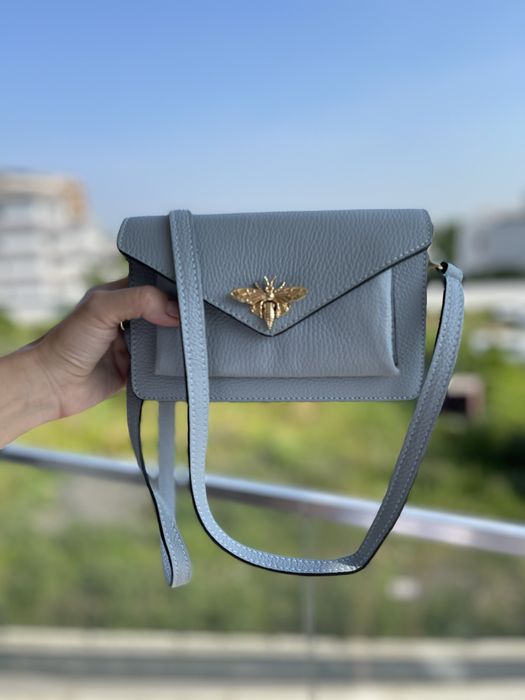 Geanta din piele naturala, Musette, noua