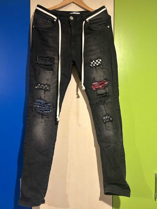 Pantaloni lakenzie blugi marimea m negrii