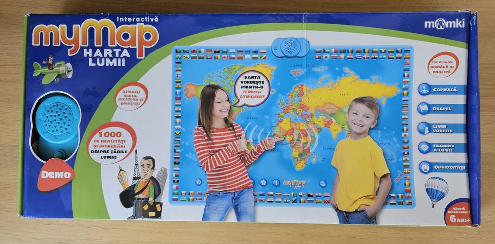 Joc Harta Lumii Interactiva Momki MyMap - My Map In romana si engleza