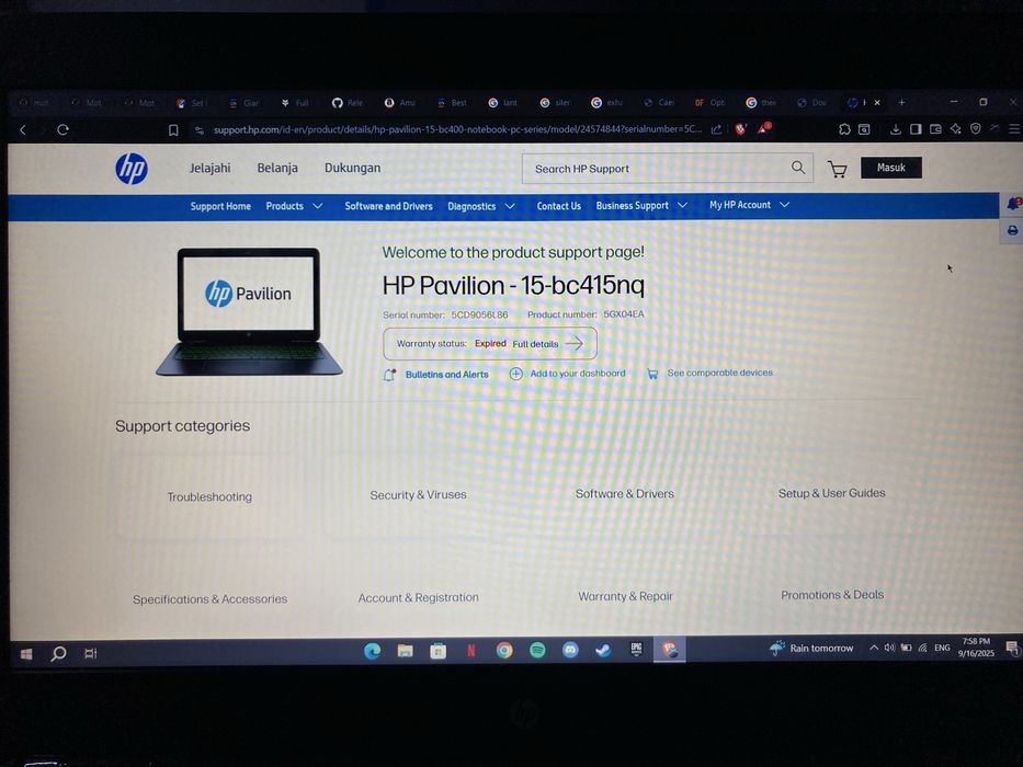 HP Pavilion - 15-bc415nq