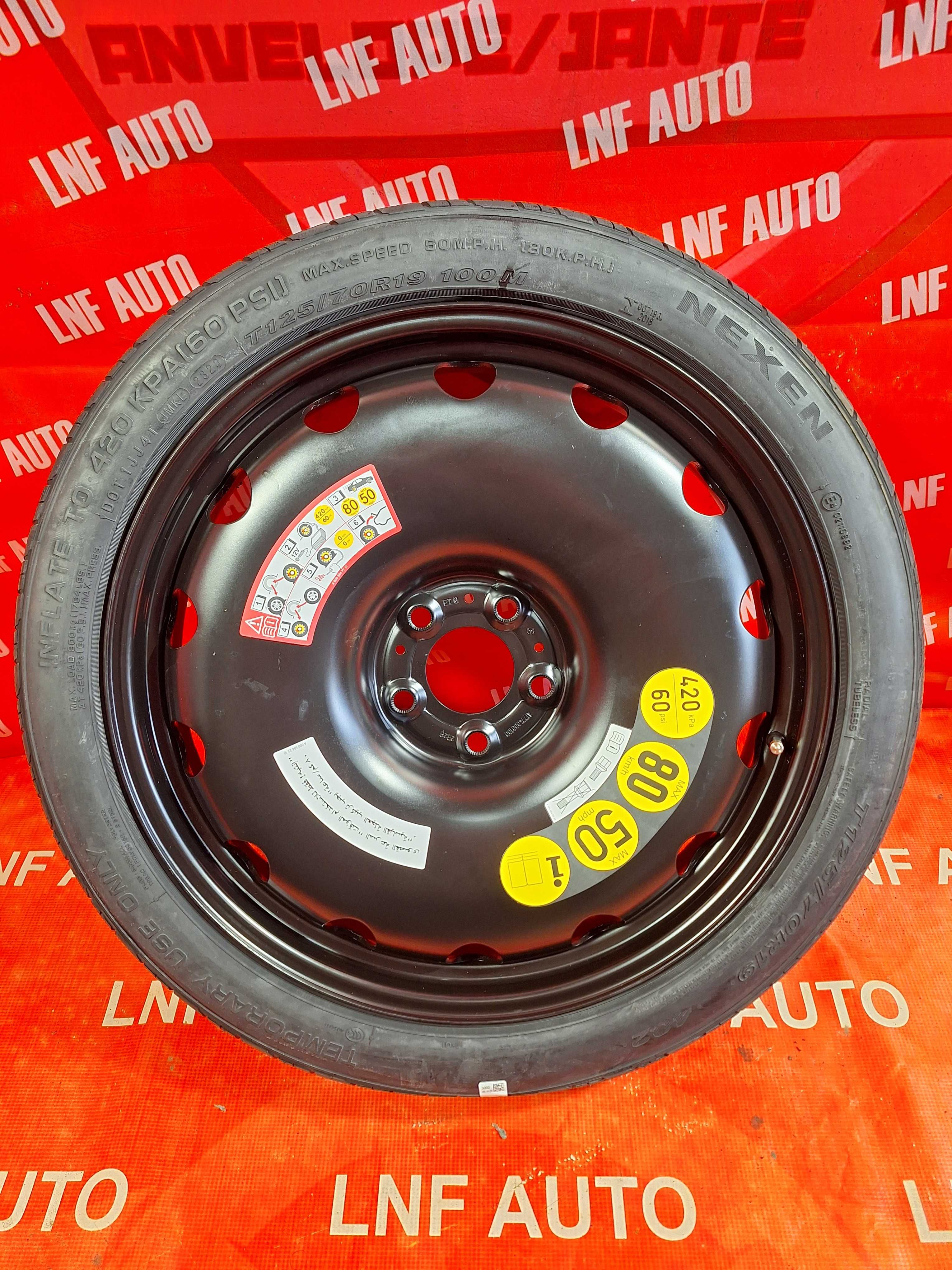 Roata Rezerva Mica SLIM 5x112 19'' OEM AUDI A5 8K 8W - NOUA DOT 2022