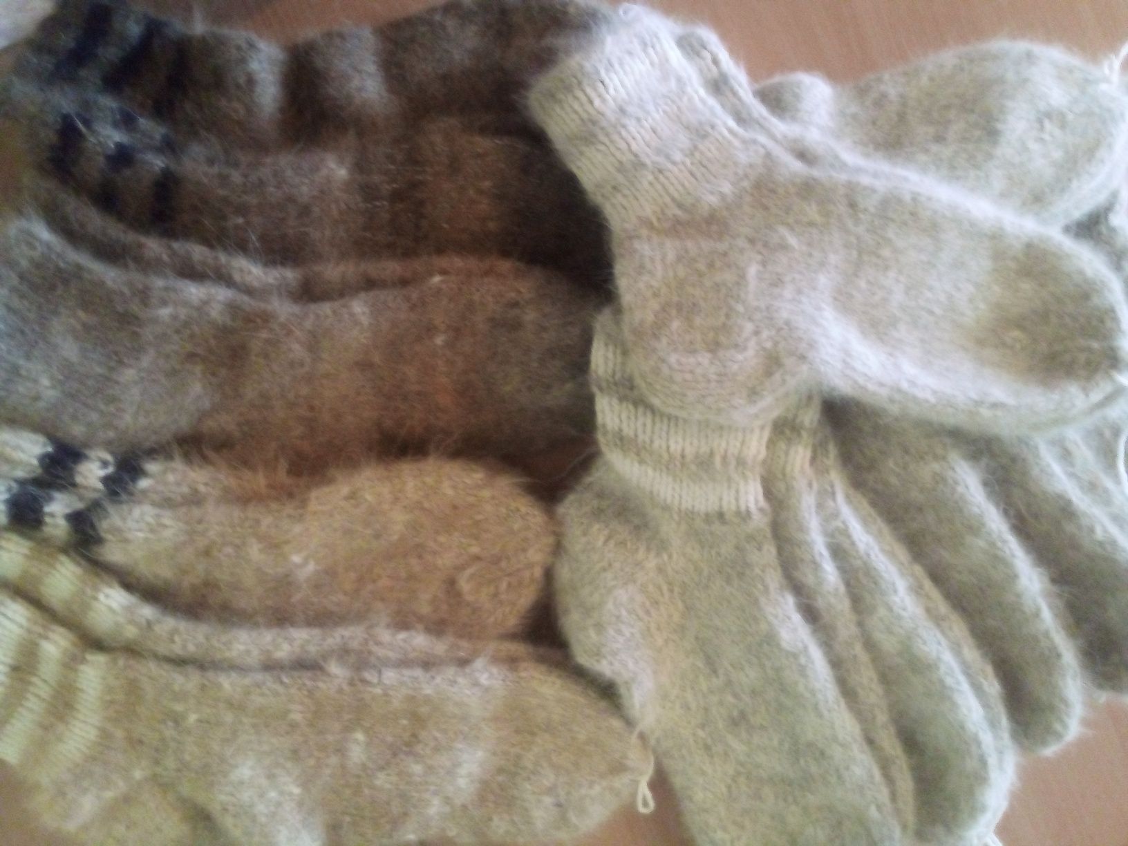 Носки, ручная вязка.