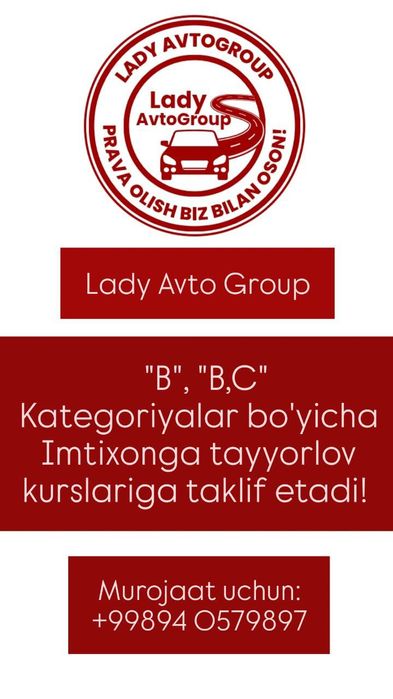 Avtomaktab 1 mln so‘m evaziga joyingizni band qiling.