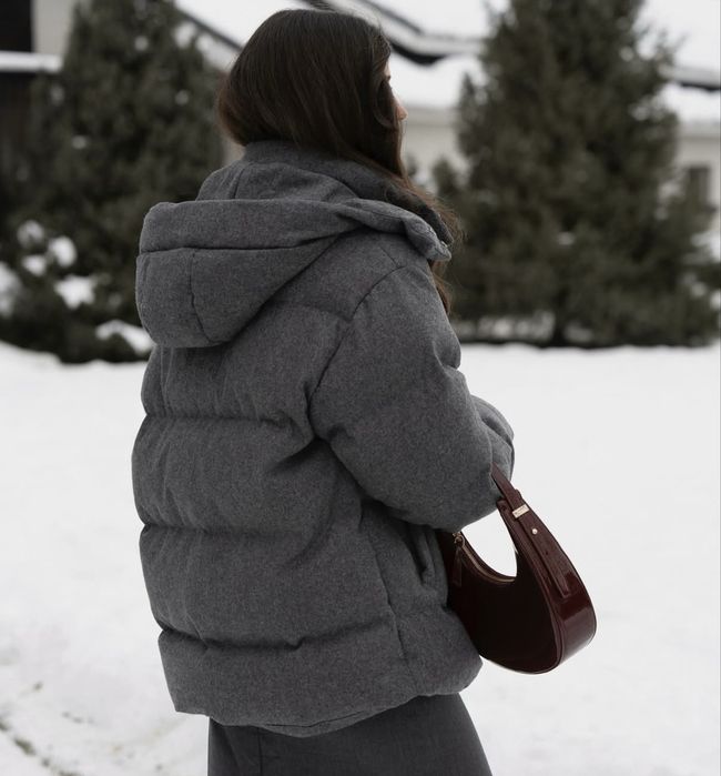 Пуховик из шерсти, от брэнда Nora