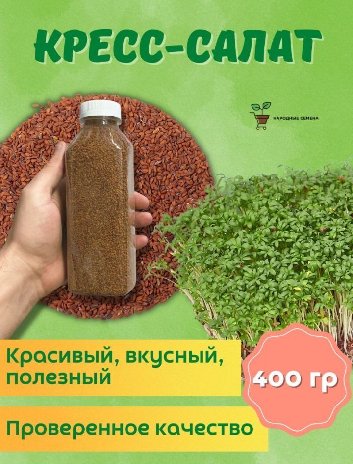 Семена кресс салата 400 гр.