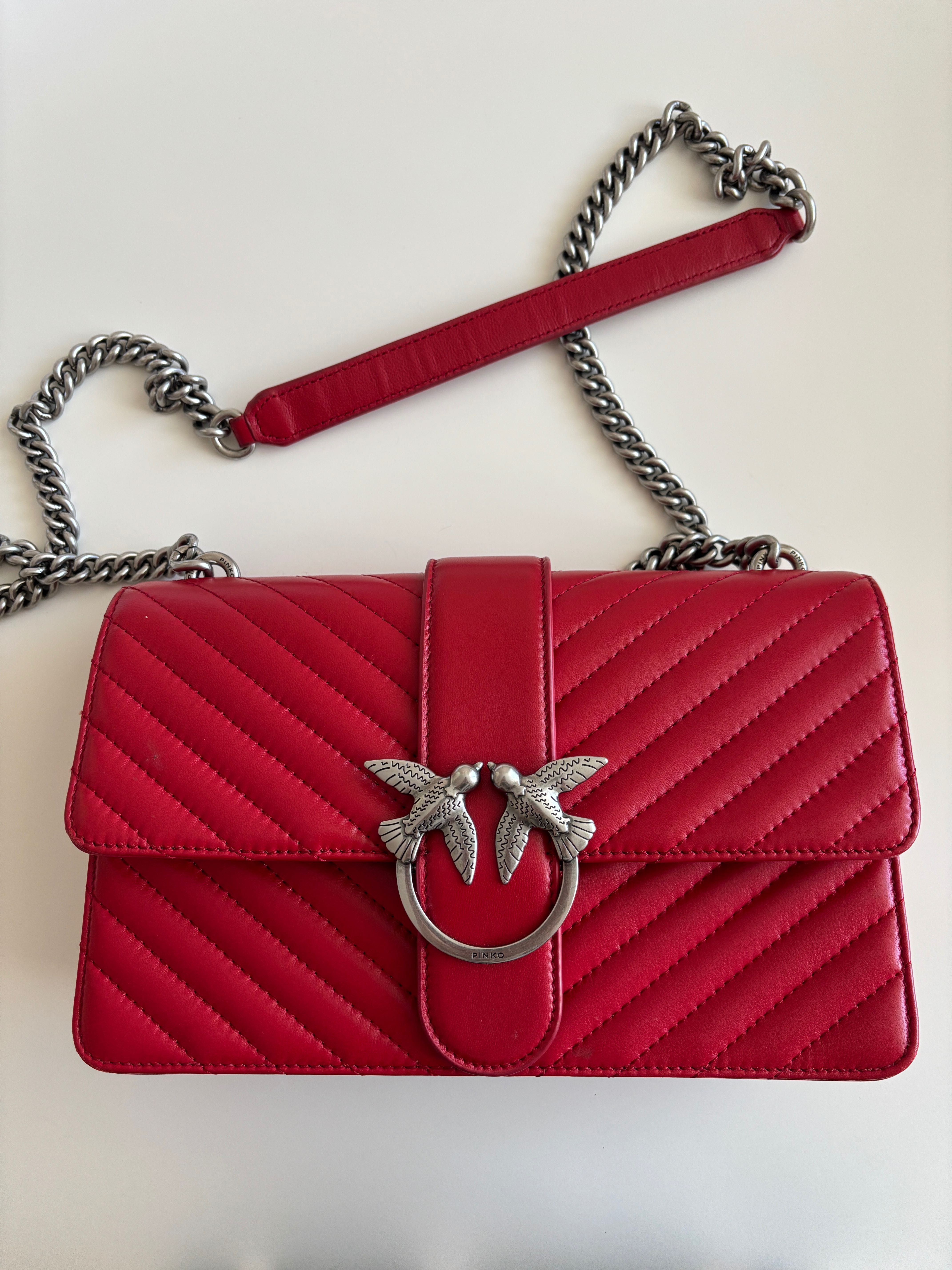 Червена чанта Pinko