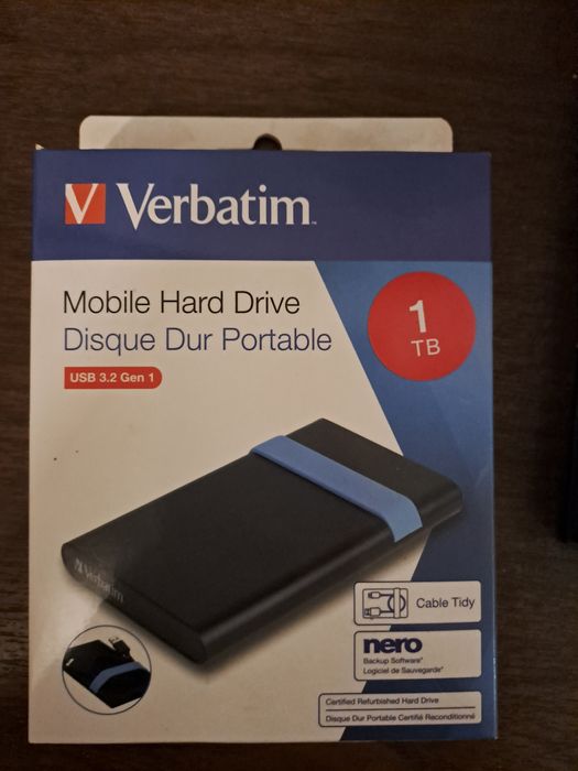 Външен хард диск Verbatim 1 tb