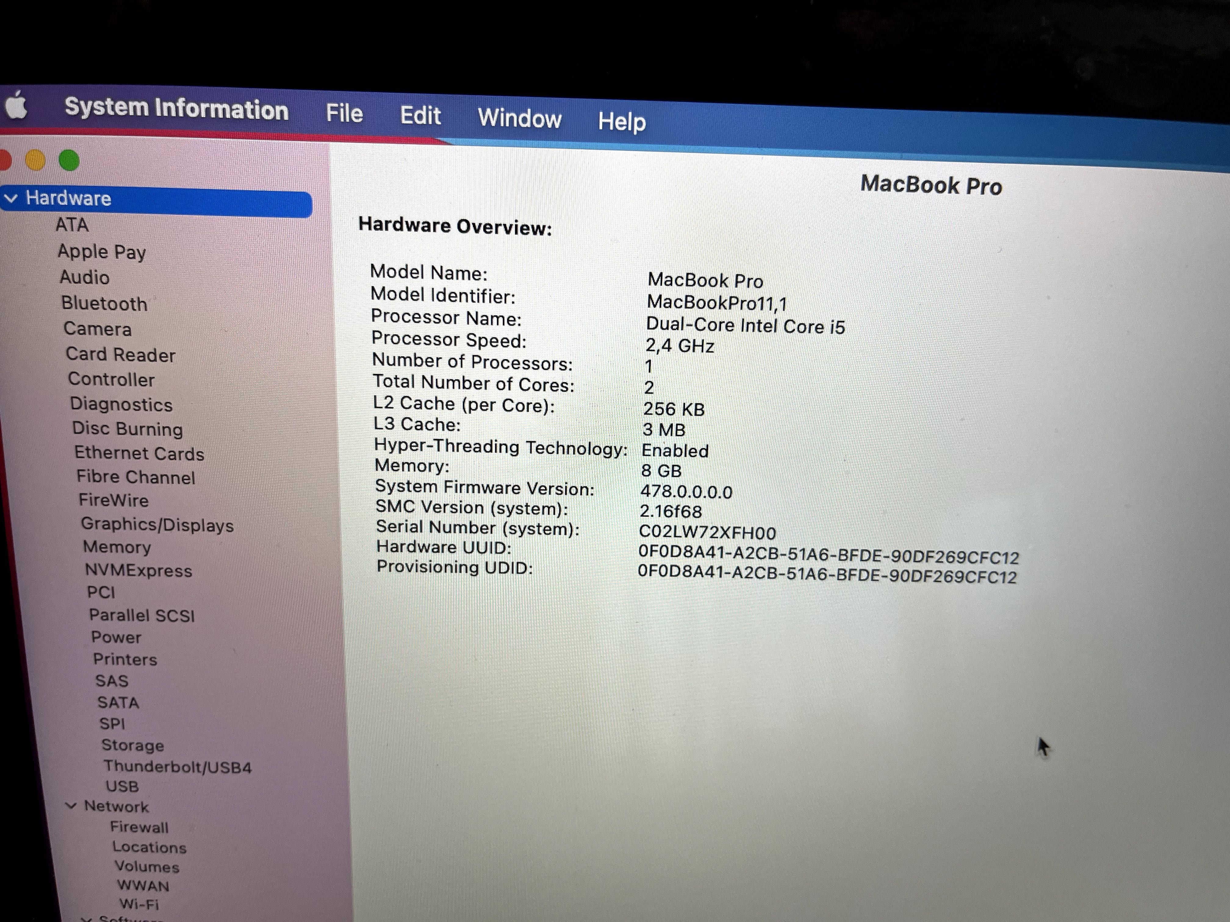 Macbook Pro A1502 late2013