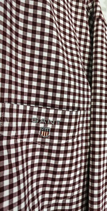 GANT Карирана мъжка риза с дълъг ръкав размер XL