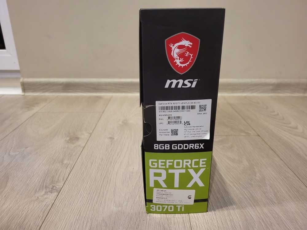 ВИДЕО КАРТА MSI RTX3070TI Ventus 3x 8G OC с гаранция до 25.05.2025