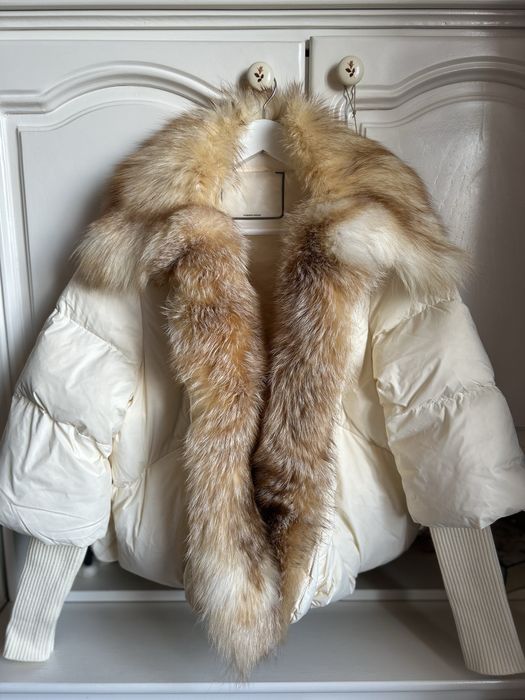 Geaca cu blana naturala, S, noua