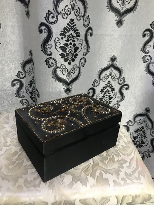 Casete vintage piele bijuterii