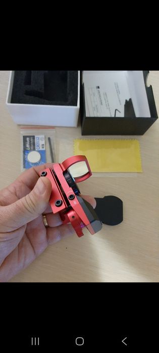 Red dot metalic negru