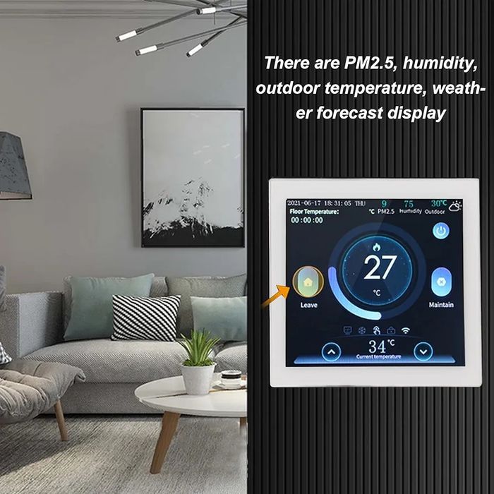 ME160 Интелигентен WiFi термостат за охлаждане и отопление сензорен