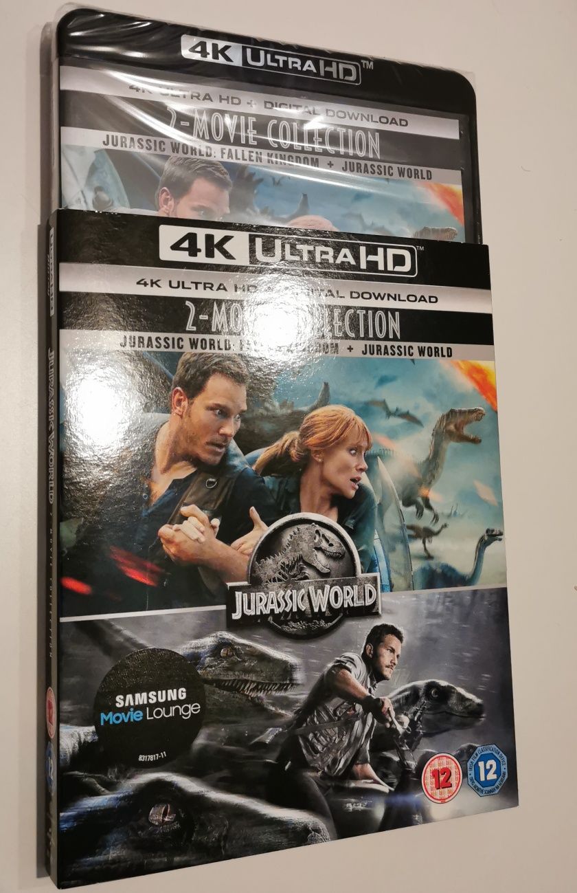 Filme Blu-ray 4K UHD cu ro (Jurassic World 1 și 2) - sigilat