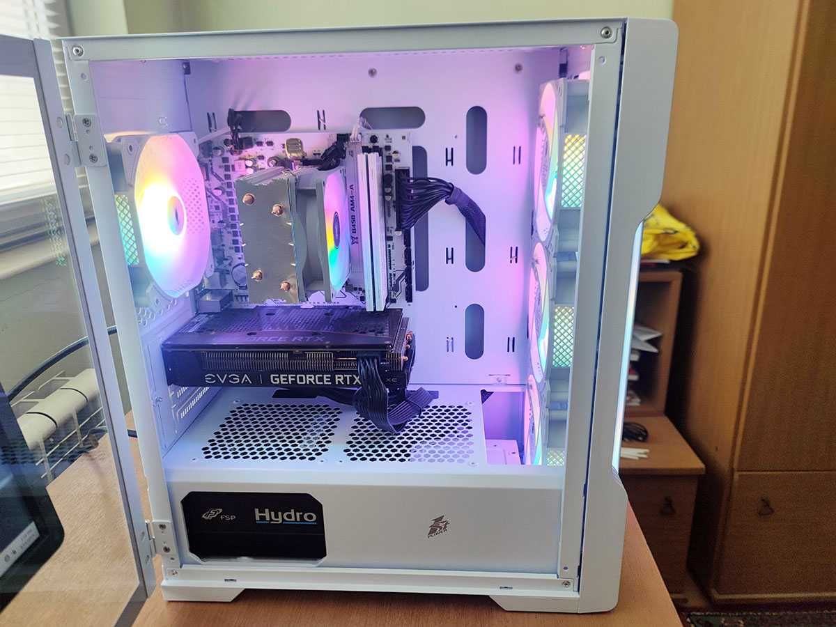 Геймърски компютър, Ryzen 5500, Rtx 3060ti, 1tb nvme ssd, 32gb ram