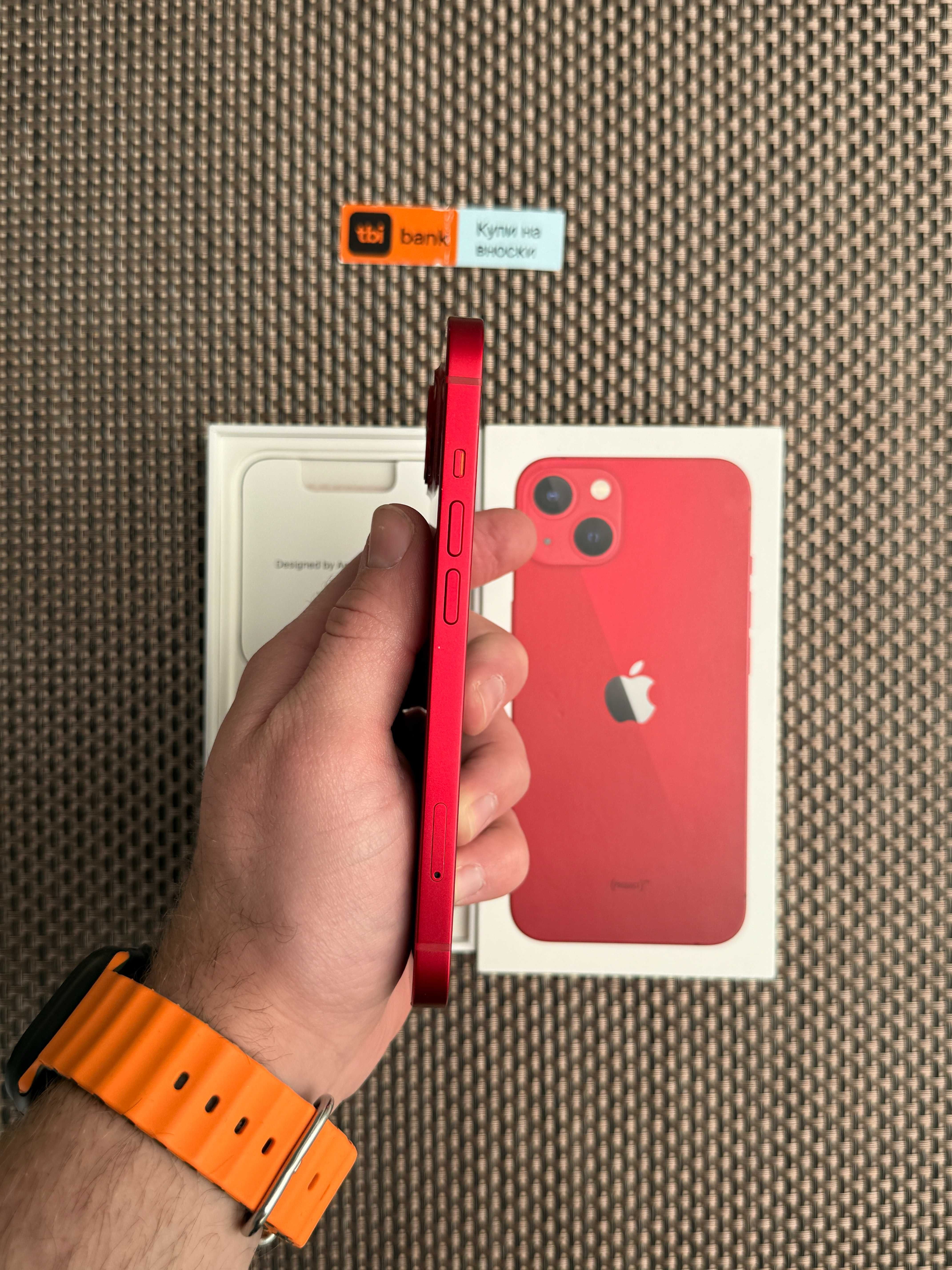 КАТО НОВ! 256гб! iphone 13 * Лизинг от 23лв/м изплащане / red червен