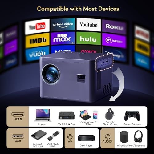 Висококачествен  500ANSI,5G FullHD 1080p NATIVE E-Focus & Keystone