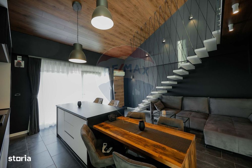 Penthouse tip Loft, 3 camere, pe două niveluri, cu terase de 108 mp