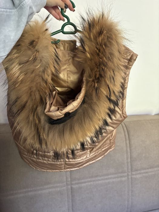 Дамски елек Bratan с естествен косъм