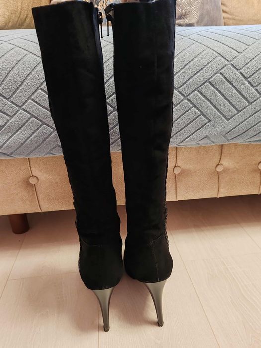 Cizme piele întoarsă Zuca